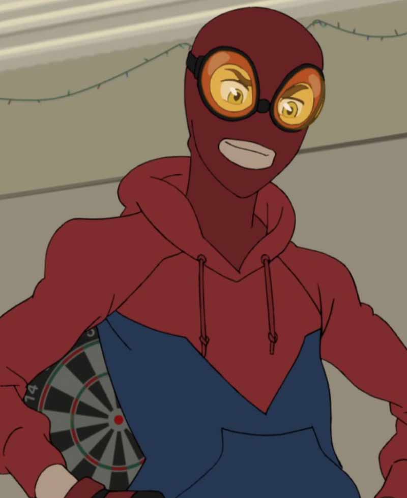 Marvel's Spider-Man Red and Blue Hoodie